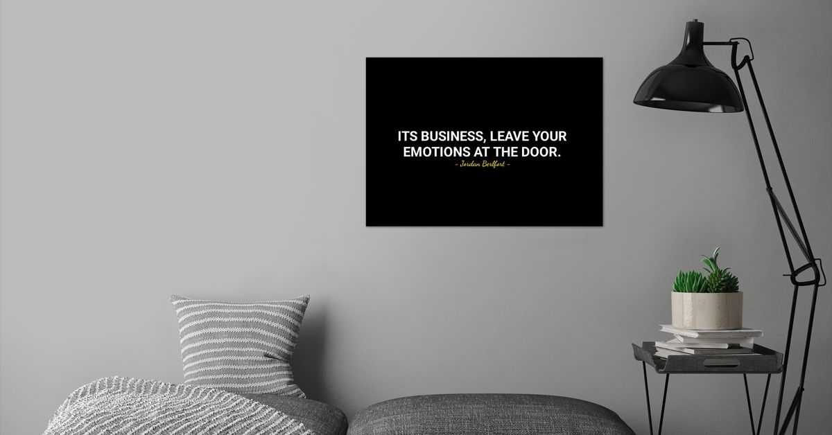 'Jordan Berlfort quotes ' Poster by Quotes Only | Displate