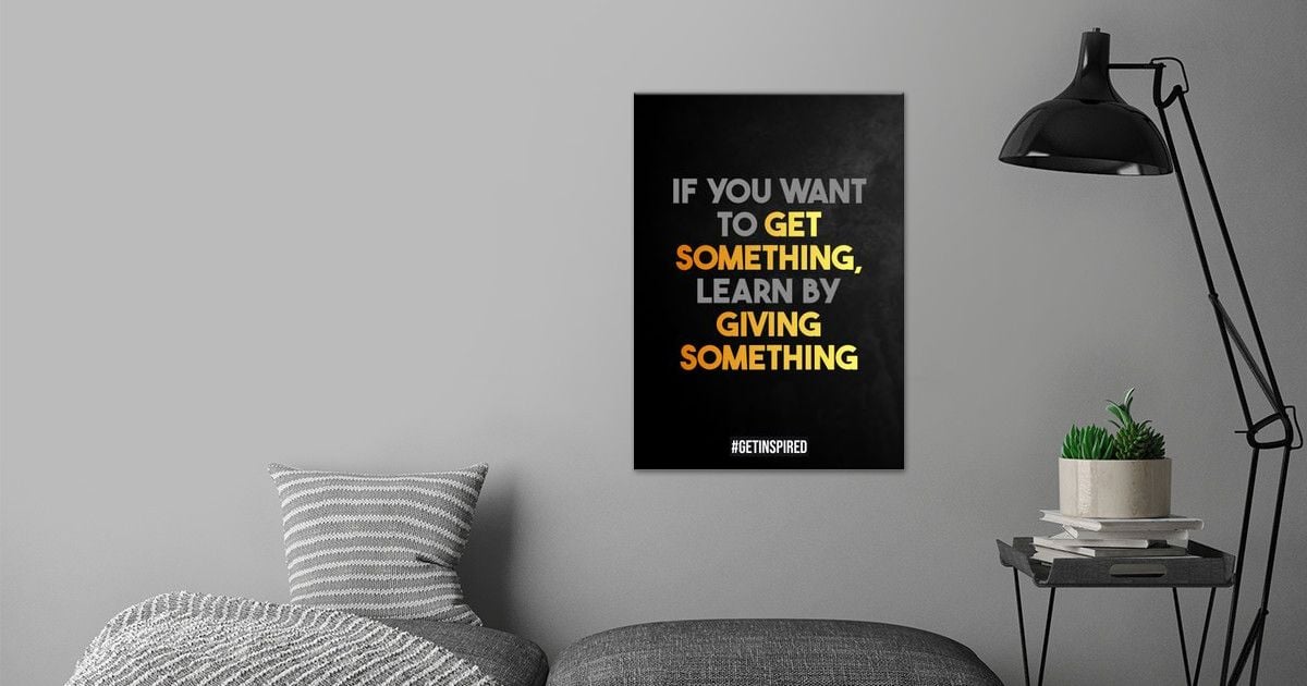 'Golden Motivational Quotes' Poster by Ryuga | Displate