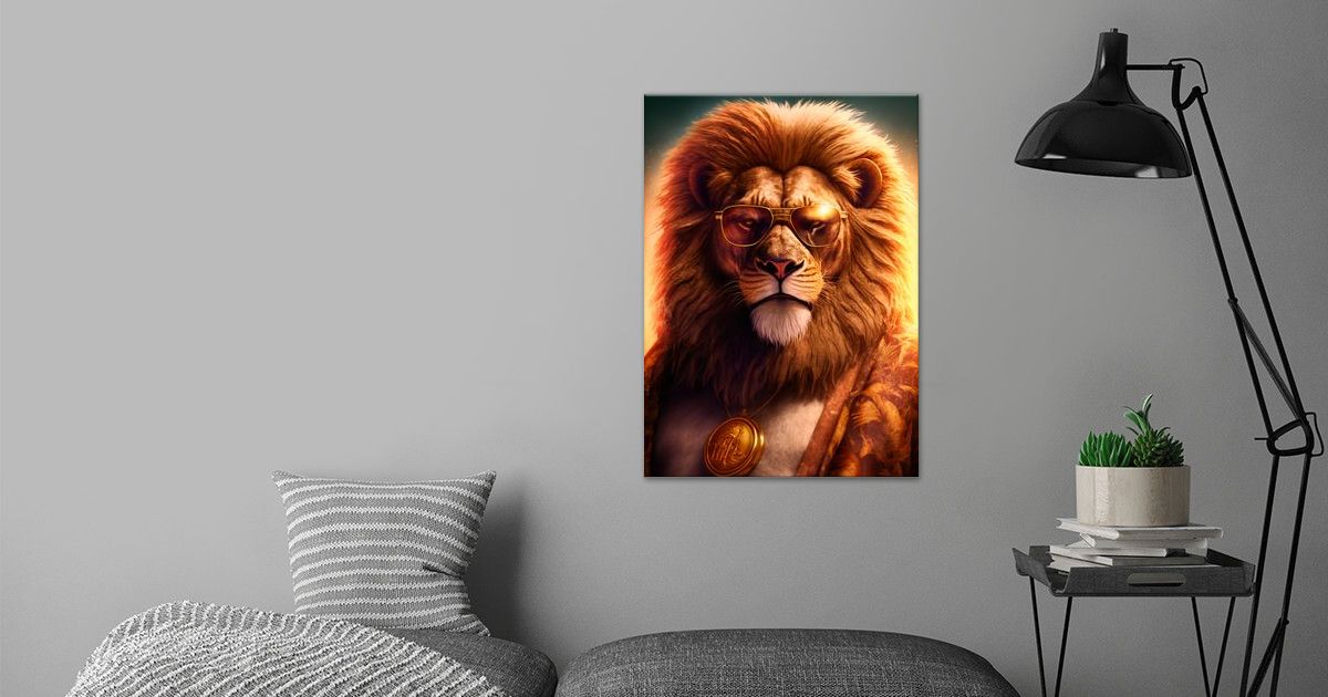 'Cool Animal Lion' Poster by nogar007 | Displate