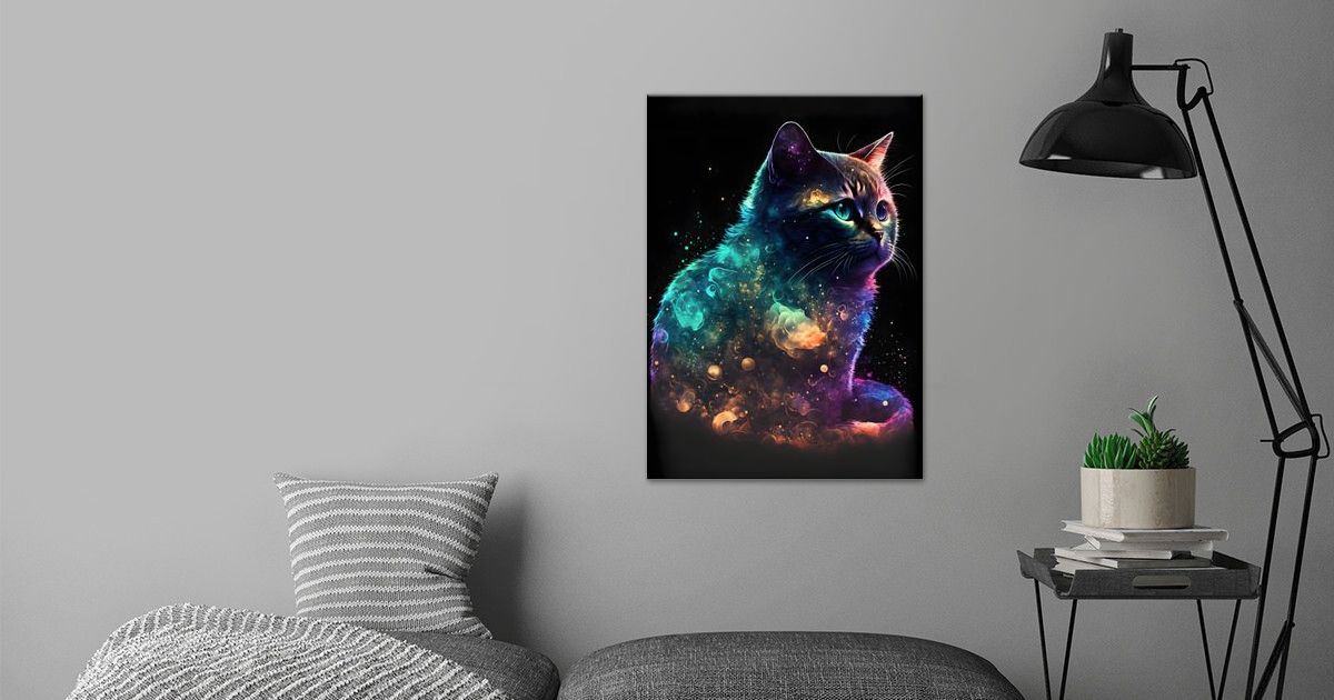 'Amorphous Cat' Poster by David Godbehere | Displate