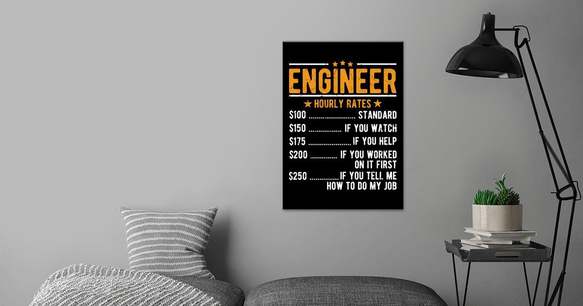 engineer-hourly-rates-poster-by-schmugo-displate