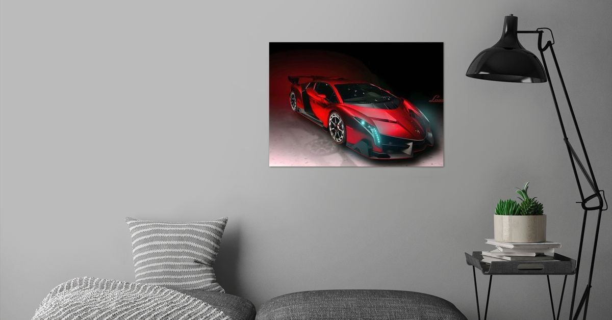 'lamborghini veneno' Poster by Della Apriliani | Displate