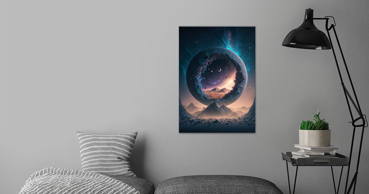 'Portal To Outer Space' Poster by TESSERACT ART Displate
