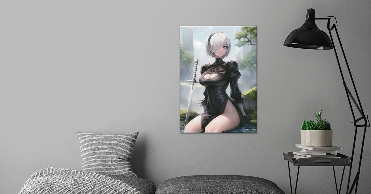 '2B Nier Automata 1 of 2' Poster by Na0hArt Displate