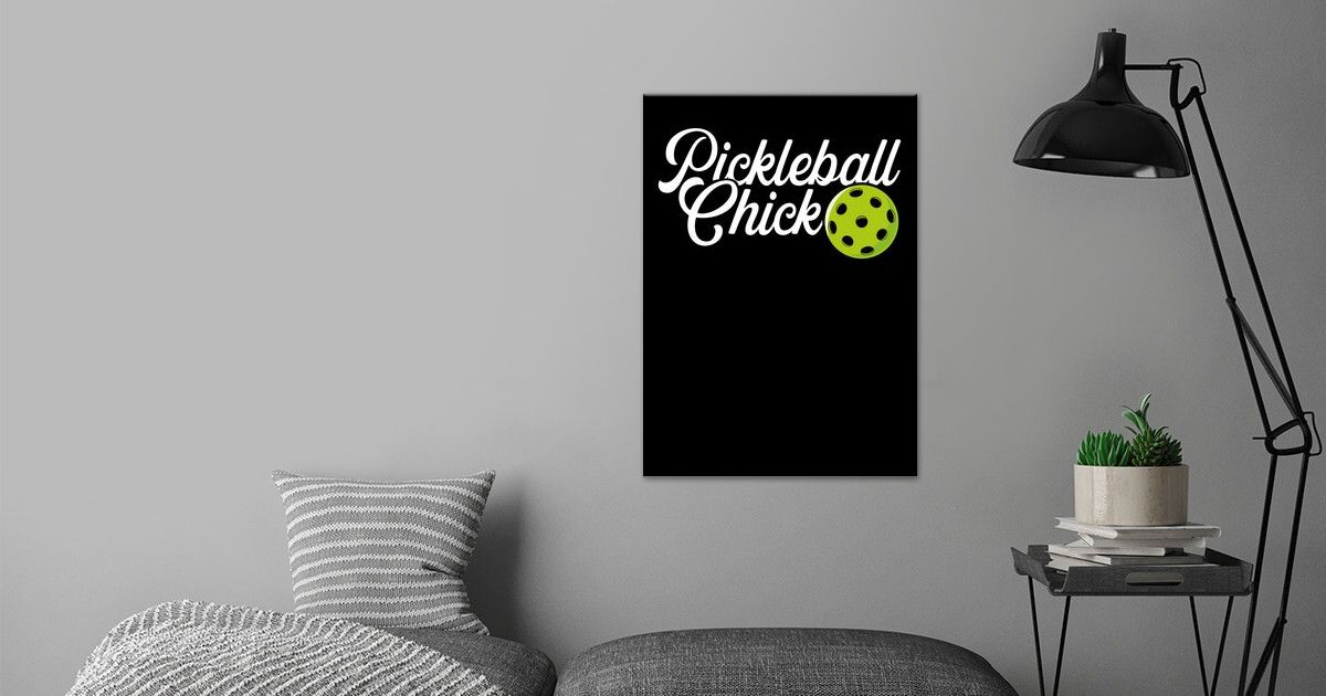 'Pickleball chick' Poster by BeMi | Displate