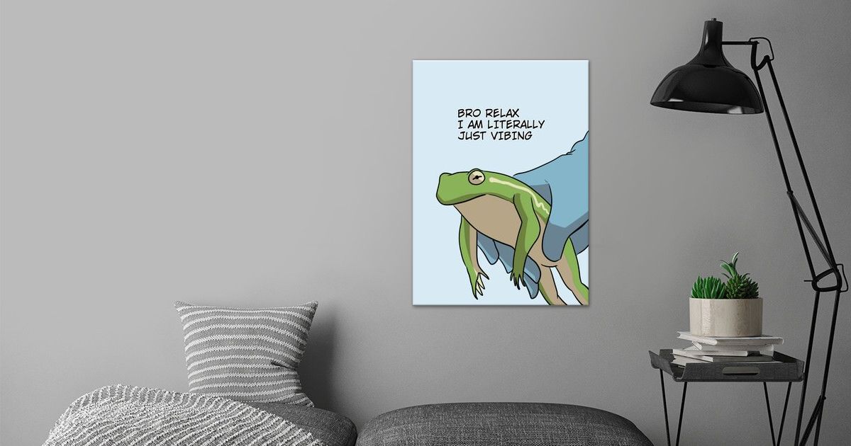 'vibing frog' Poster by hafis ardiansyah | Displate