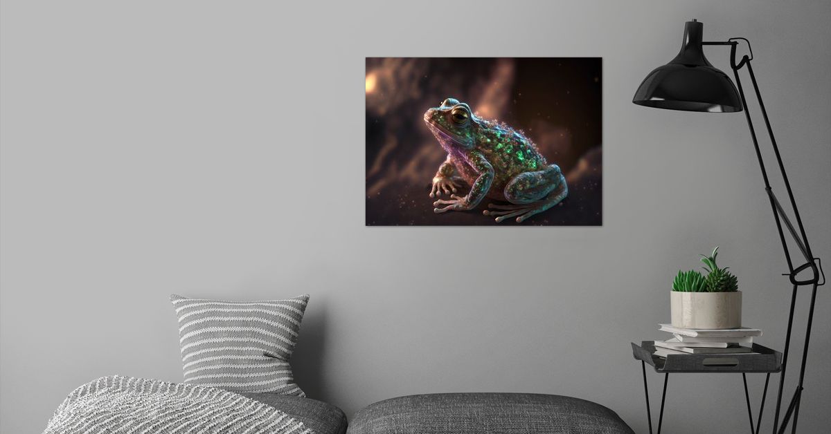 'Spirit Animal Frog' Poster by Jiri Hodecek | Displate