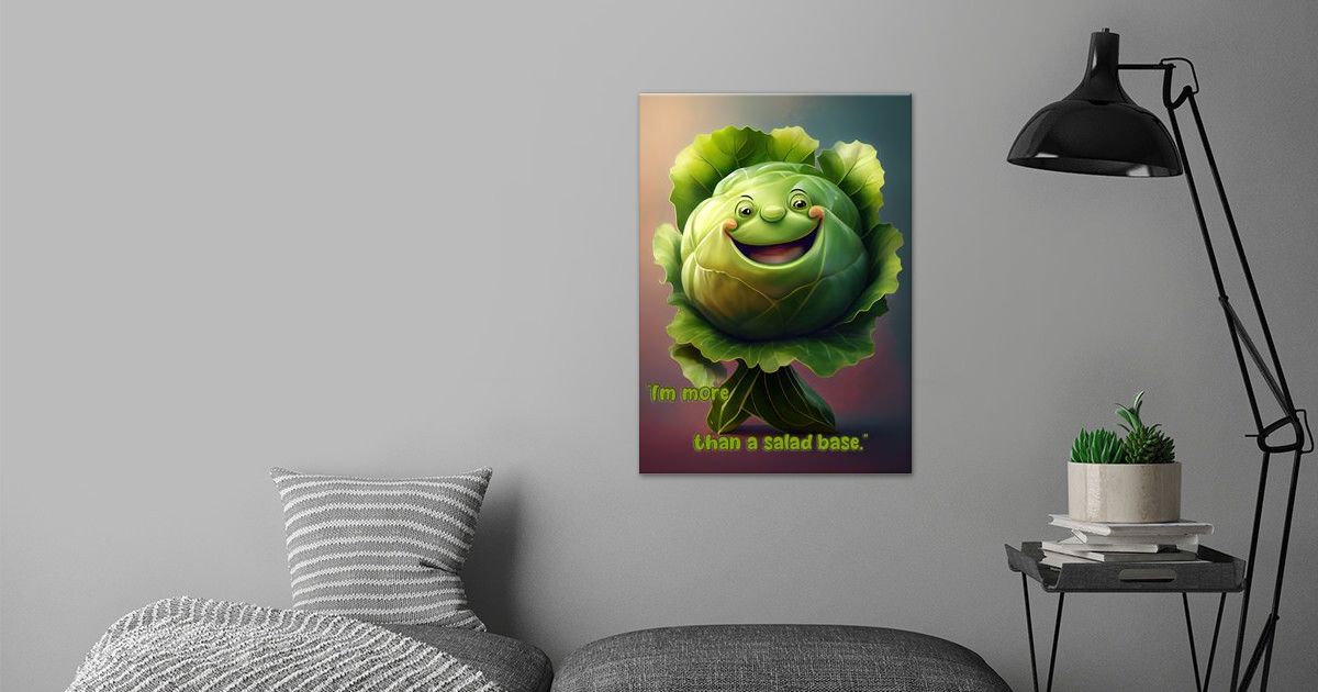 'Funny Cabbage Quote' Poster by Alexandru Stepanenco Displate