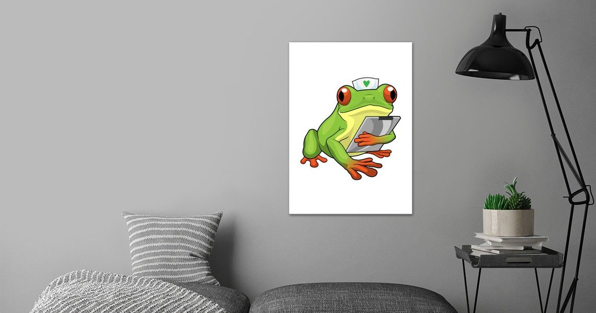 'Frog Nurse' Poster by Markus Schnabel | Displate