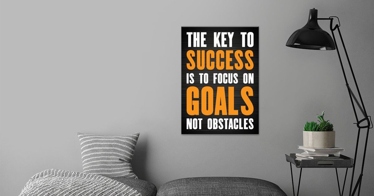 'The key to success' Poster by VisionTrend | Displate