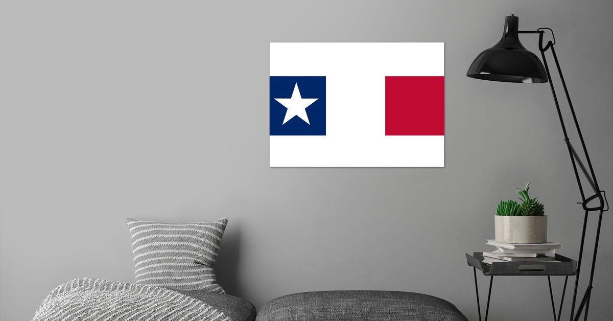 'Texas Dodson Flag' Poster by Bruce Stanfield Displate