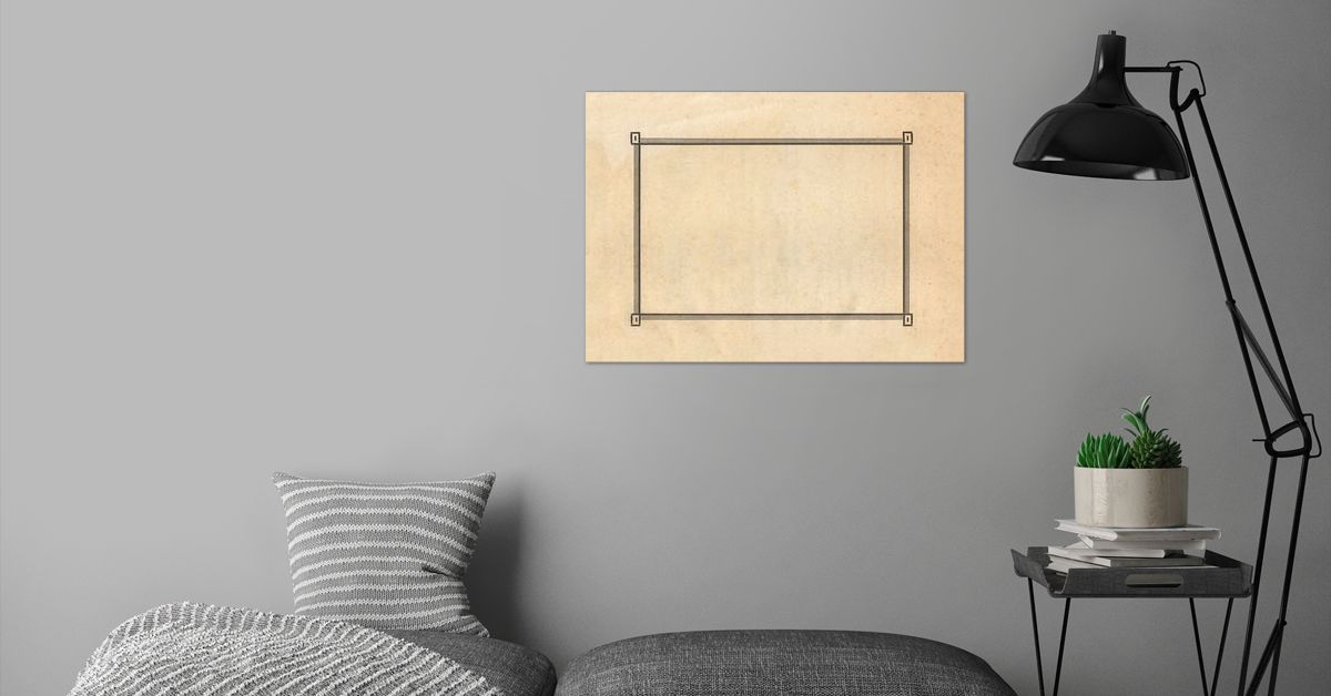 'Frame lines regular vintag' Poster by Gianfranco Grenar Displate