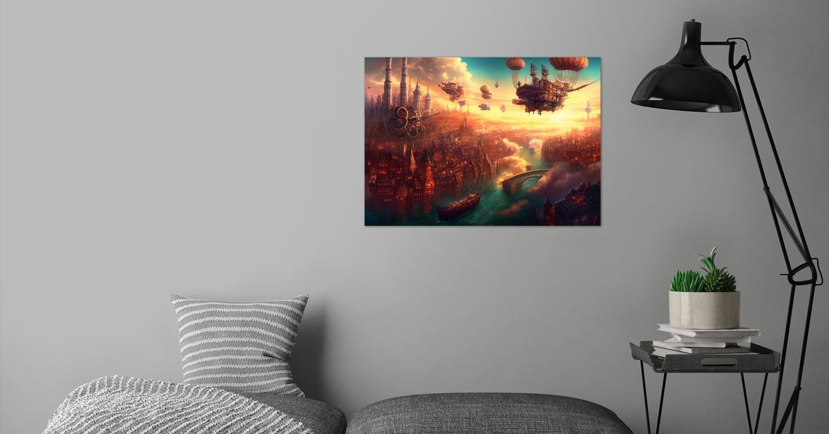 'The City of Progress' Poster by Polymath Prints | Displate