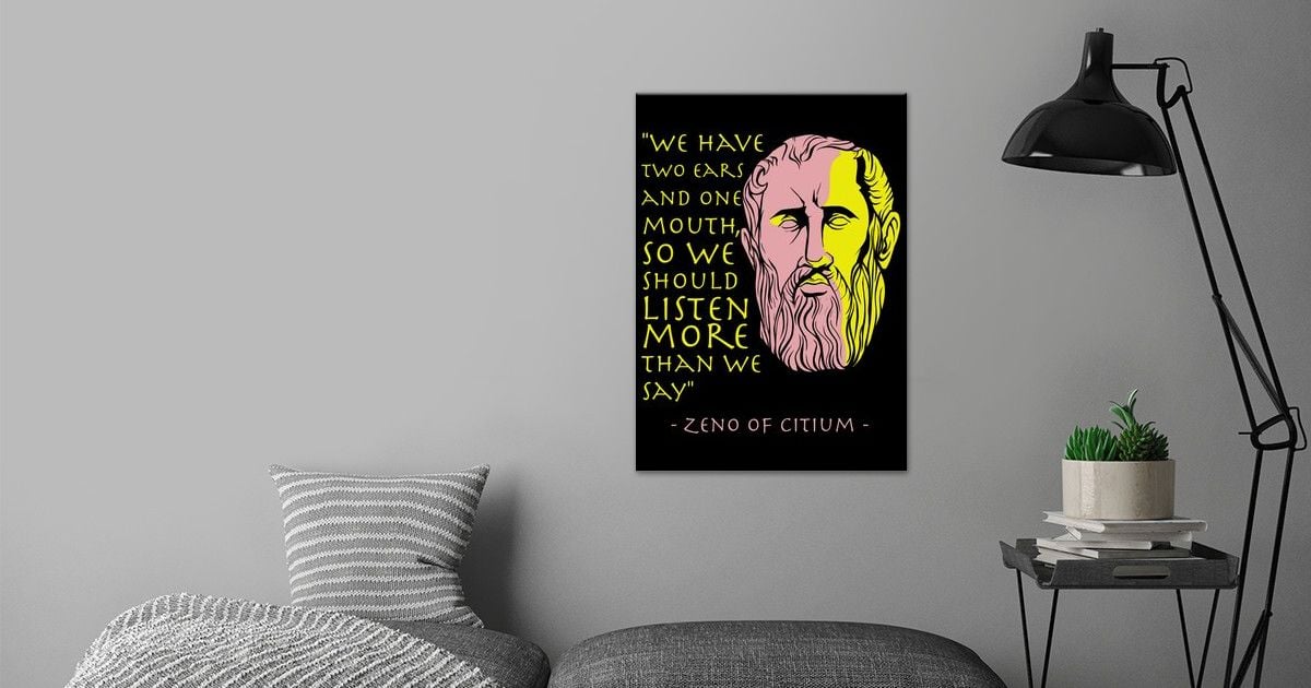 'Zeno Stoicism Philosophy' Poster by Anton | Displate