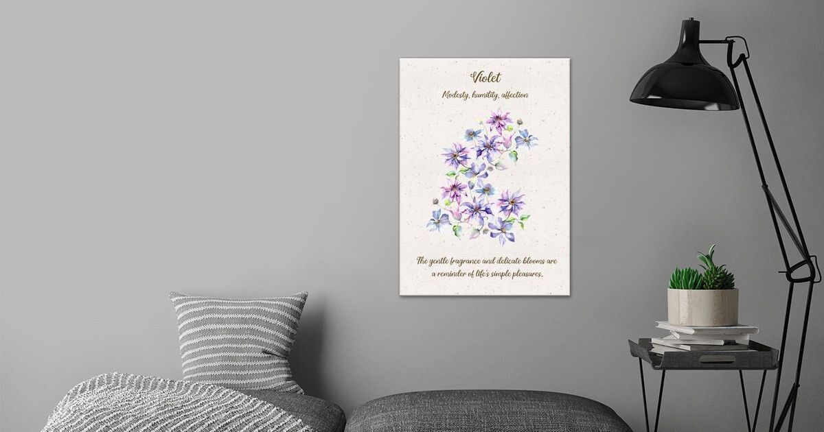 'Violet Flower Language' Poster by XandYart | Displate