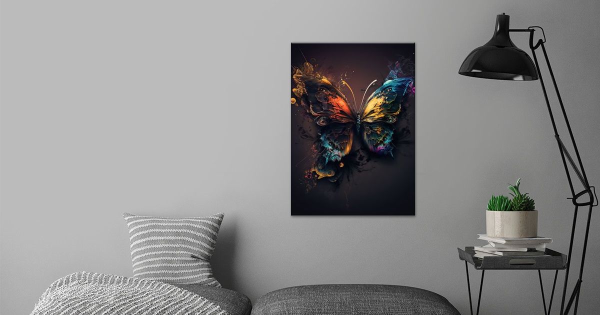 Colorful Butterfly Poster By Ana Calvert Displate