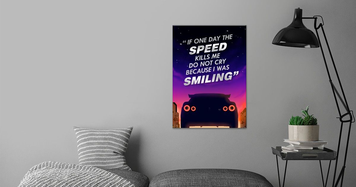 'nissan skyline gtr quote' Poster by yunur mawan Displate