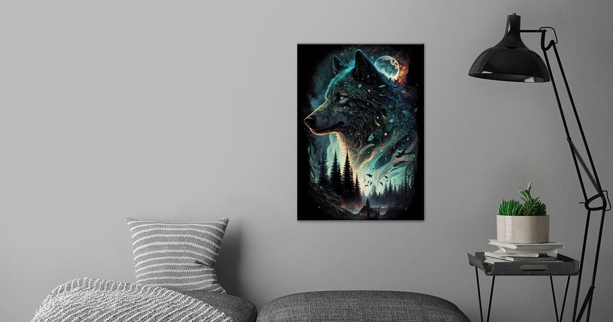 'Wolf Engaging' Poster by Amely Home | Displate