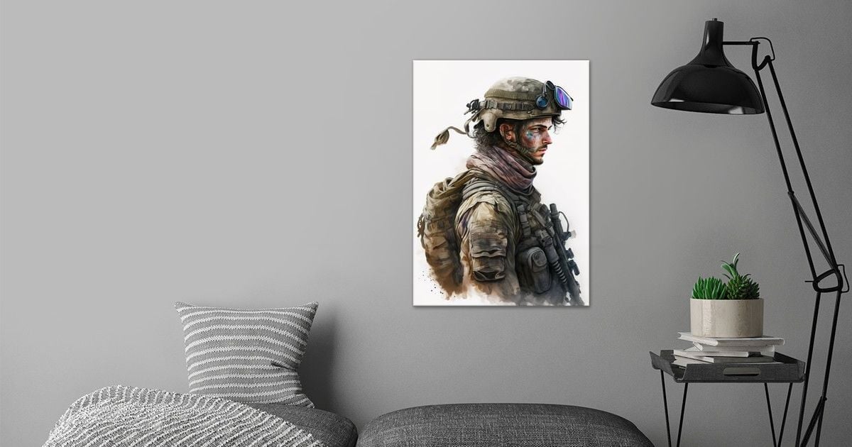 'solider' Poster by MatiasCurrie | Displate