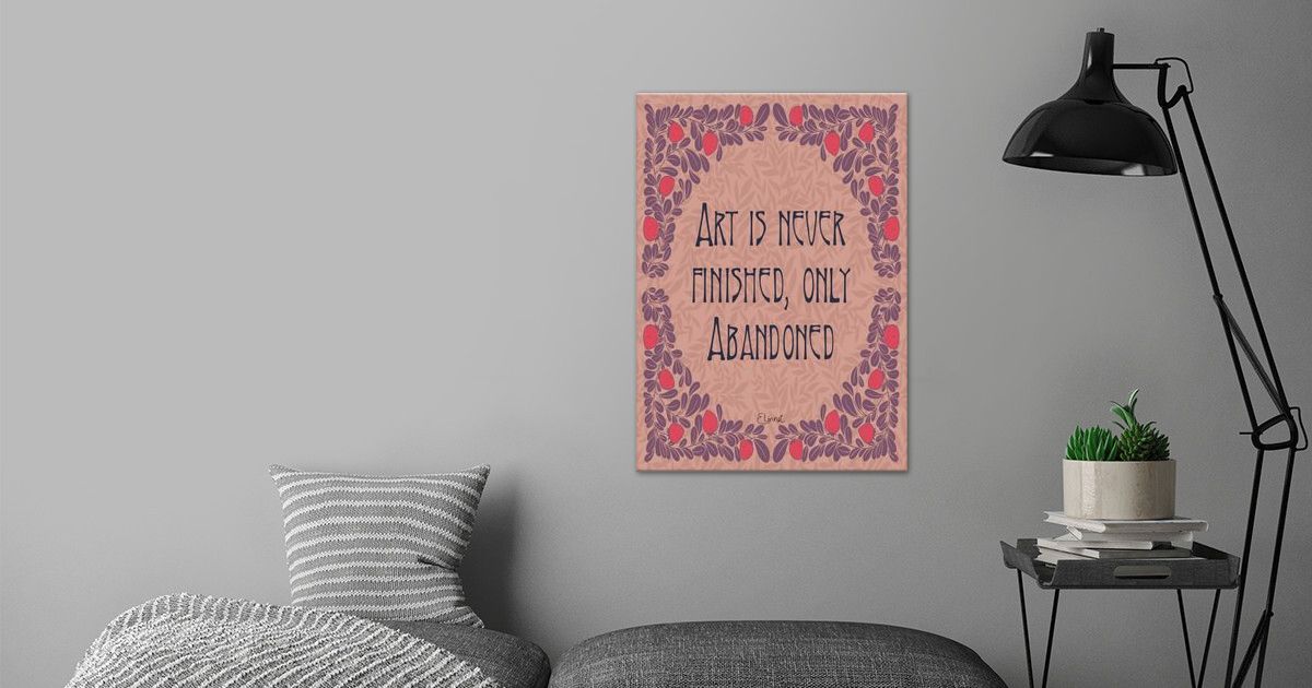 'Art nouveau quote' Poster by Displate