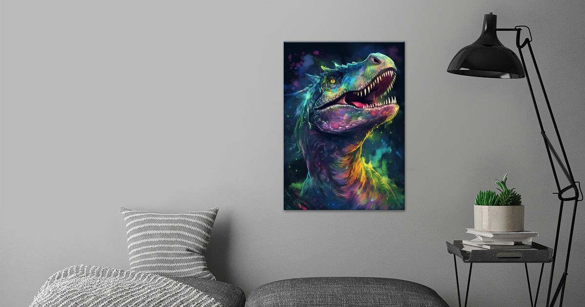 'T rex Amiable' Poster by Lillian Hunter | Displate