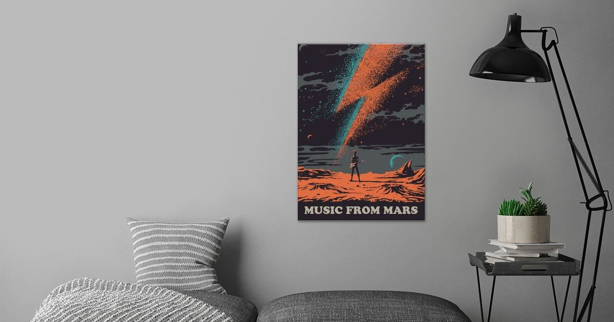 'Music from Mars' Poster by Elan Harris Displate