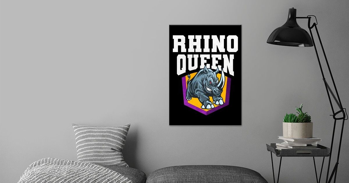 'Rhino Queen' Poster by Hexor | Displate