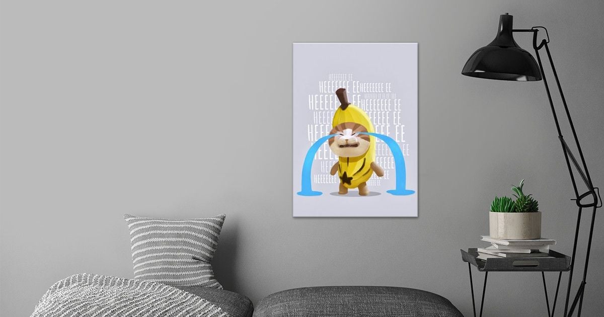 'Sad Banana Cat Meme' Poster by Mashz | Displate