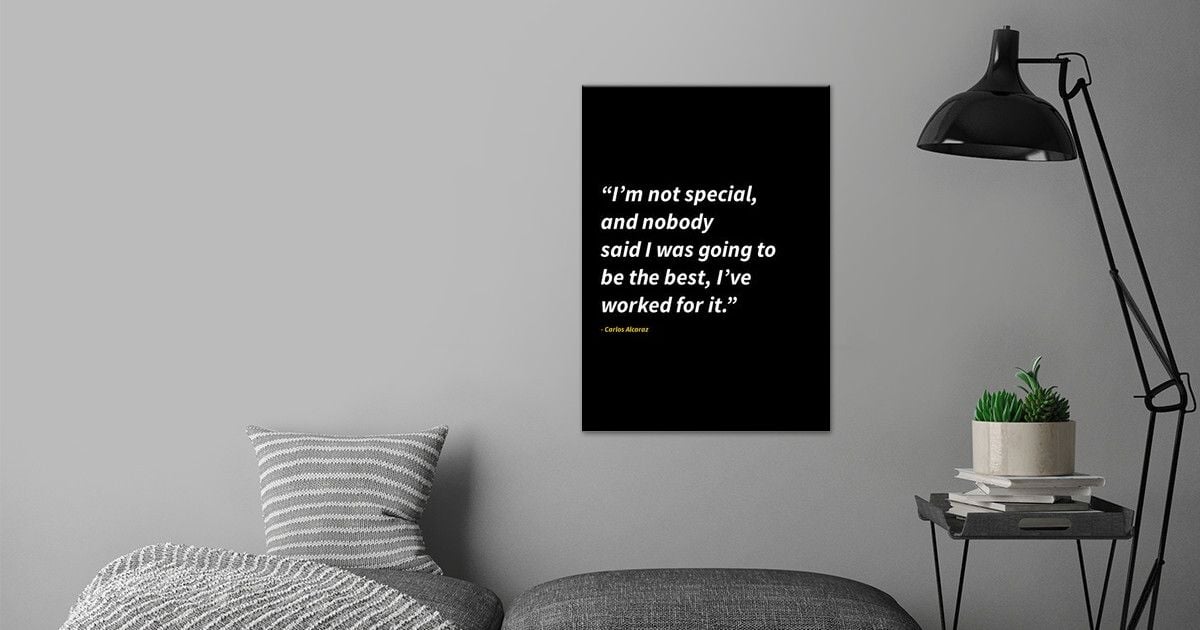 'Carlos alcaraz quotes ' Poster by iwak ayam | Displate