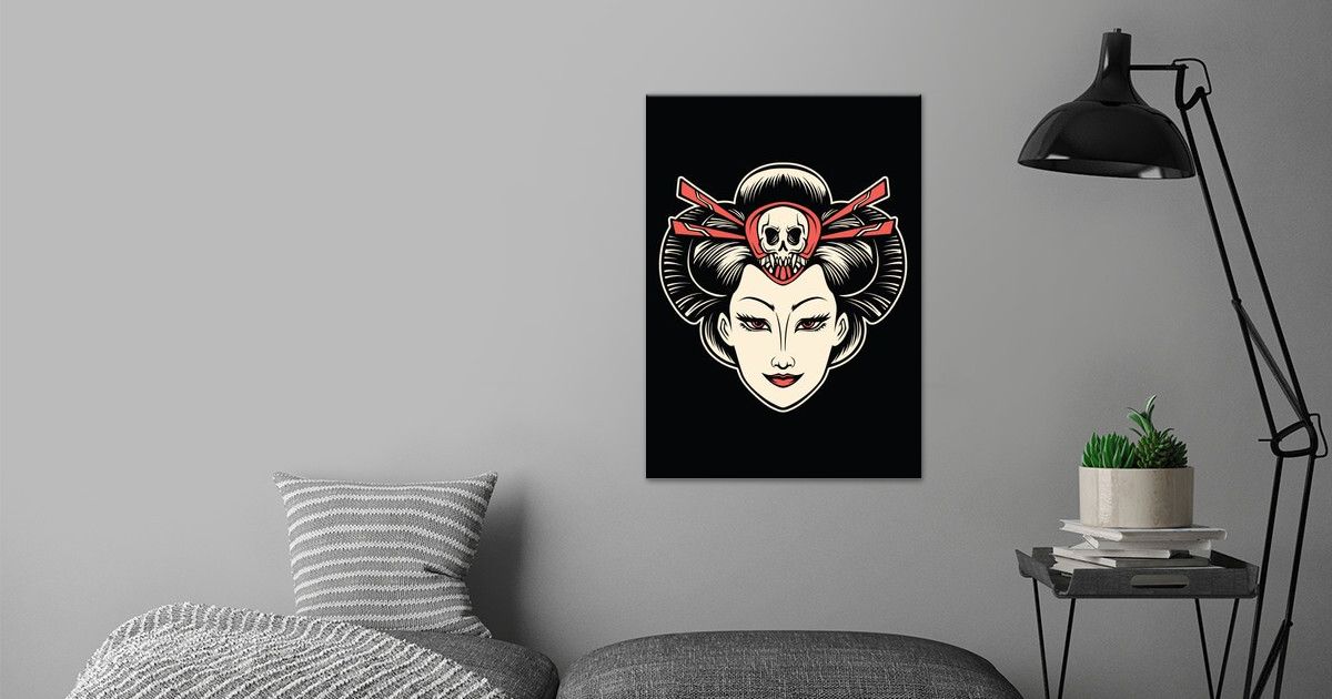 'Death Geisha' Poster by Demonigote Shirts | Displate