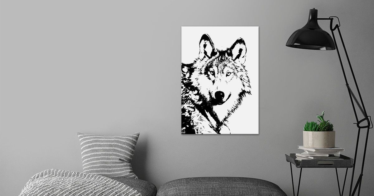 'wolf' Poster by Nesrin Gulistan | Displate
