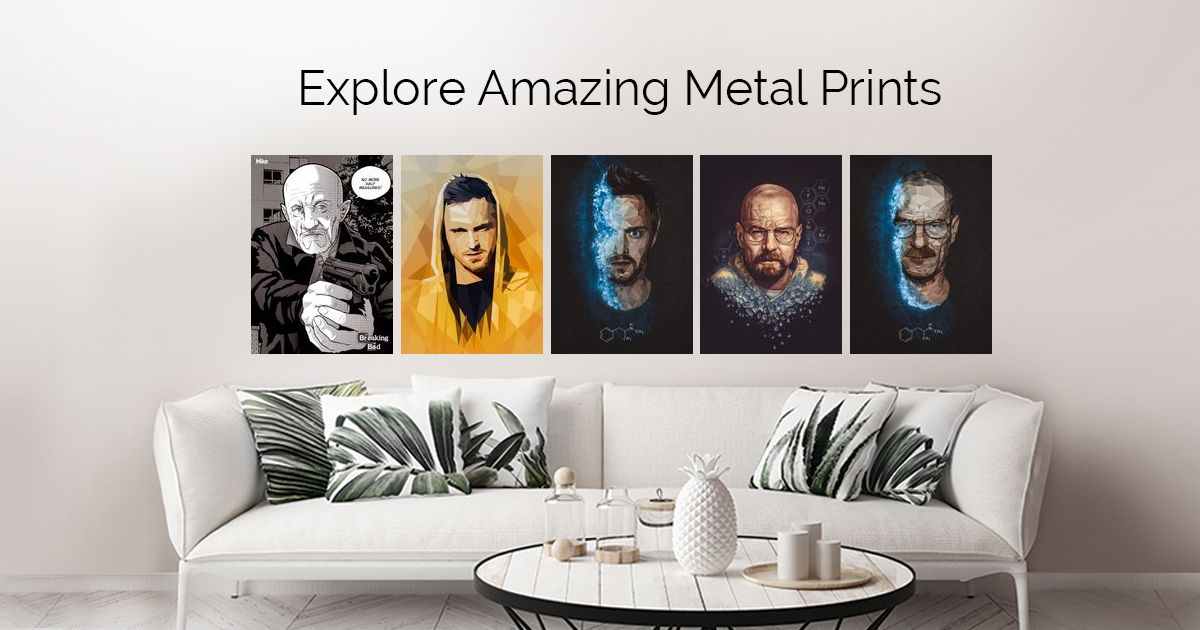 Breaking Bad & Santa Monica outlet DISPLATE Metal Posters Bundle