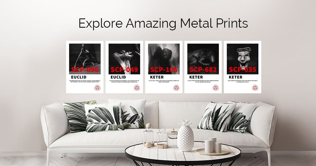 Scp 096 Metal Prints for Sale