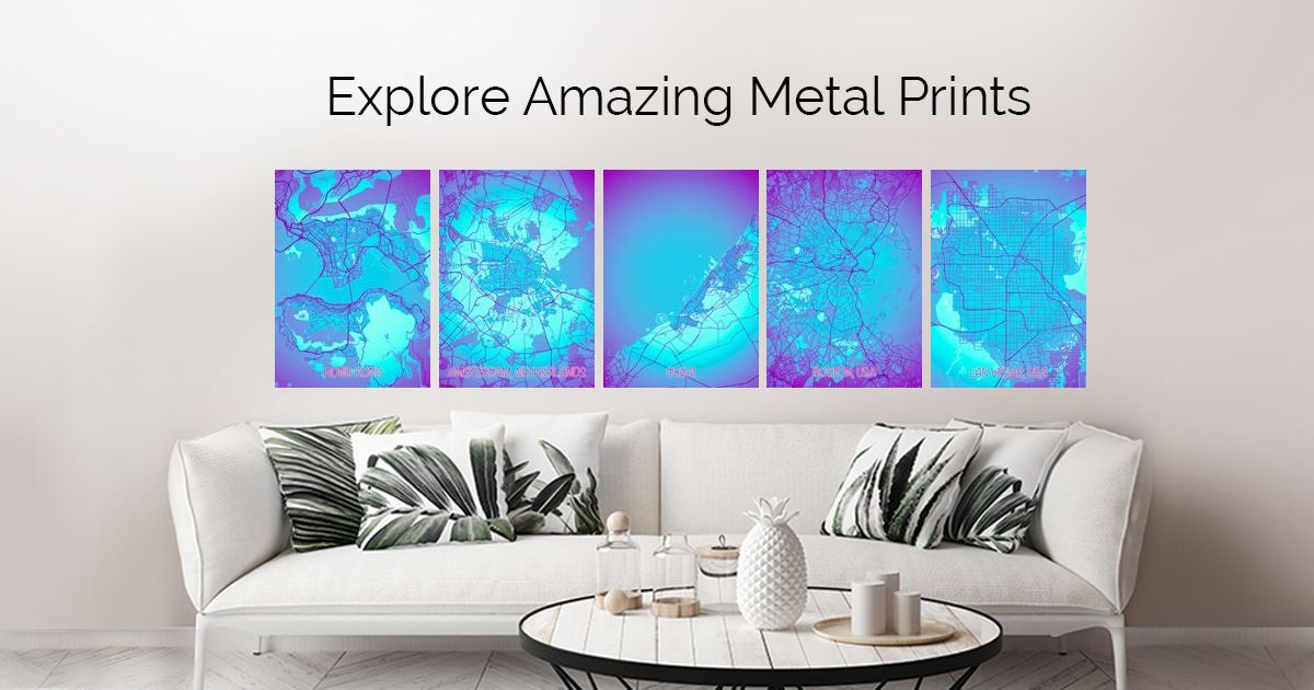 'Maps Blue Pink' Posters | Reflection Quotes | Displate